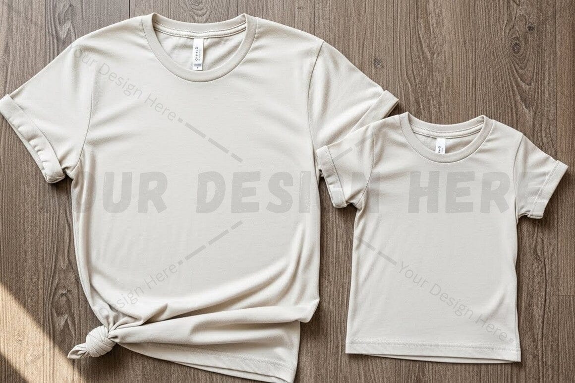 Blank white t-shirt mockup design