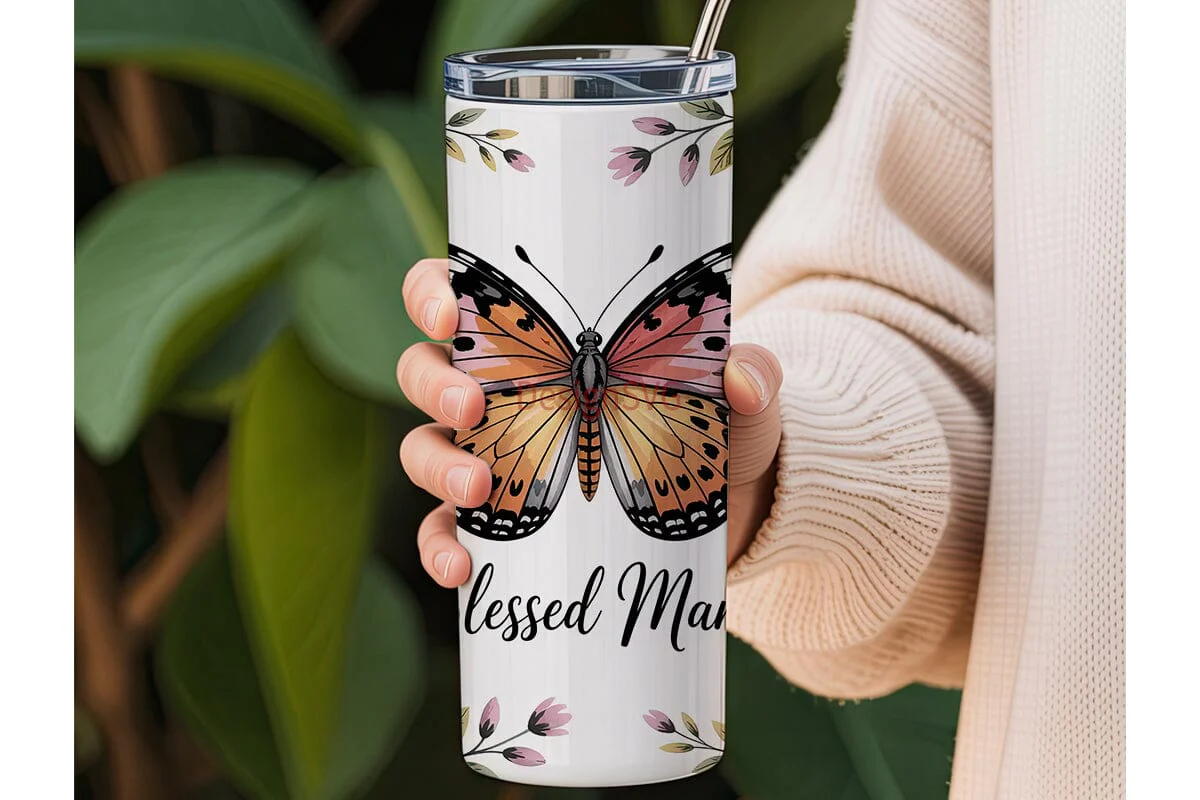 Blessed Mama 20oz Tumbler Design - Image 3
