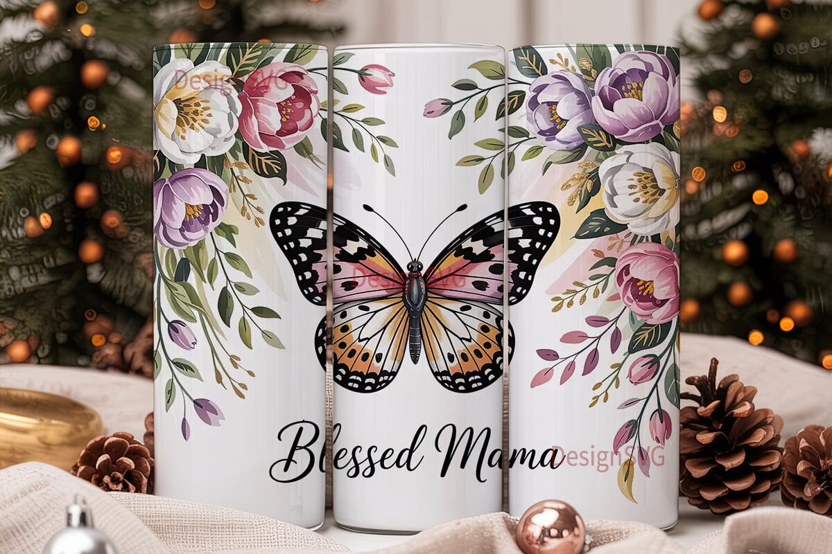 Blessed Mama 20oz Tumbler Design - Image 2