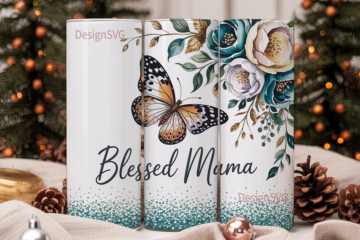 Blessed Mama 20oz Tumbler Wrap - Image 2