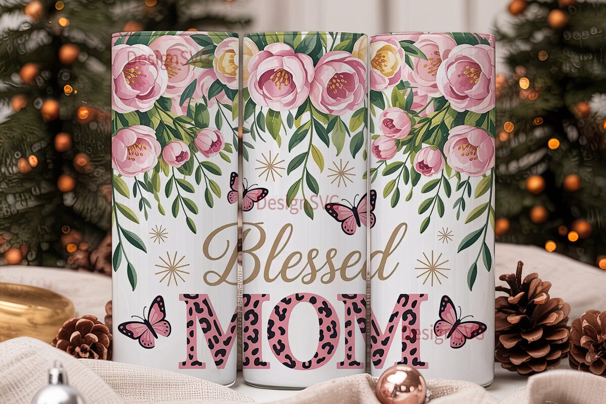 Blessed Mom 20oz Tumbler Wrap - Image 2