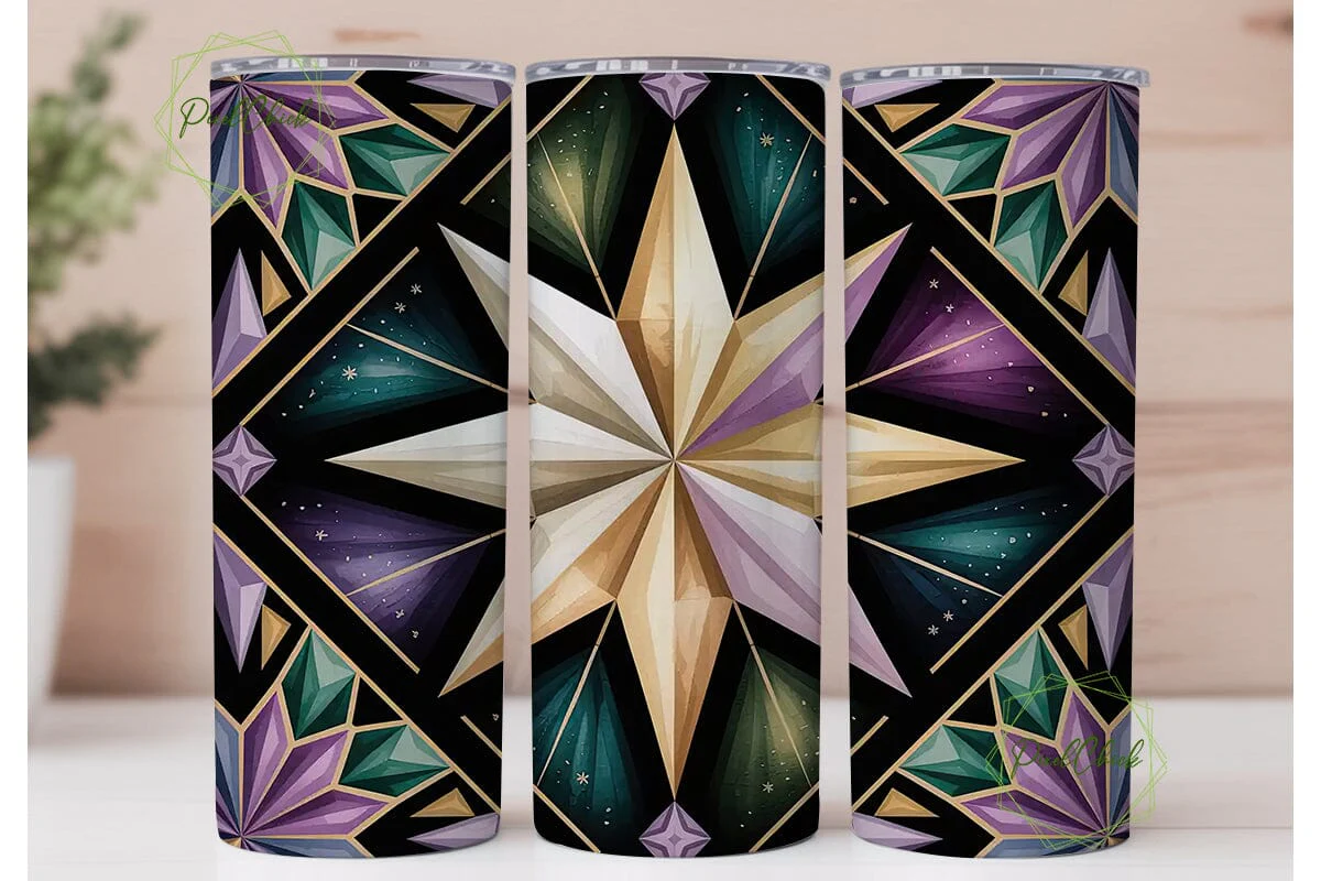 Bohemian Tribal Tumbler Wrap PNG