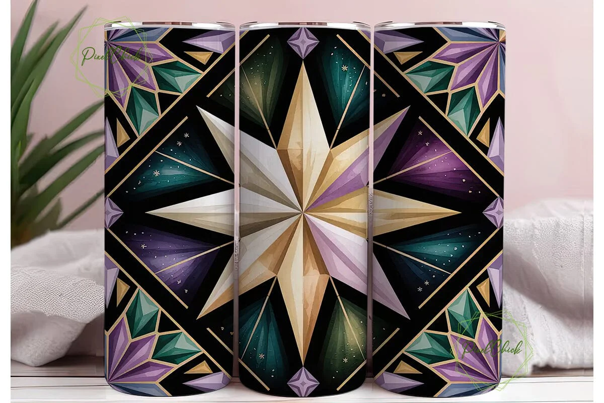 Bohemian Tribal Tumbler Wrap PNG - Image 3