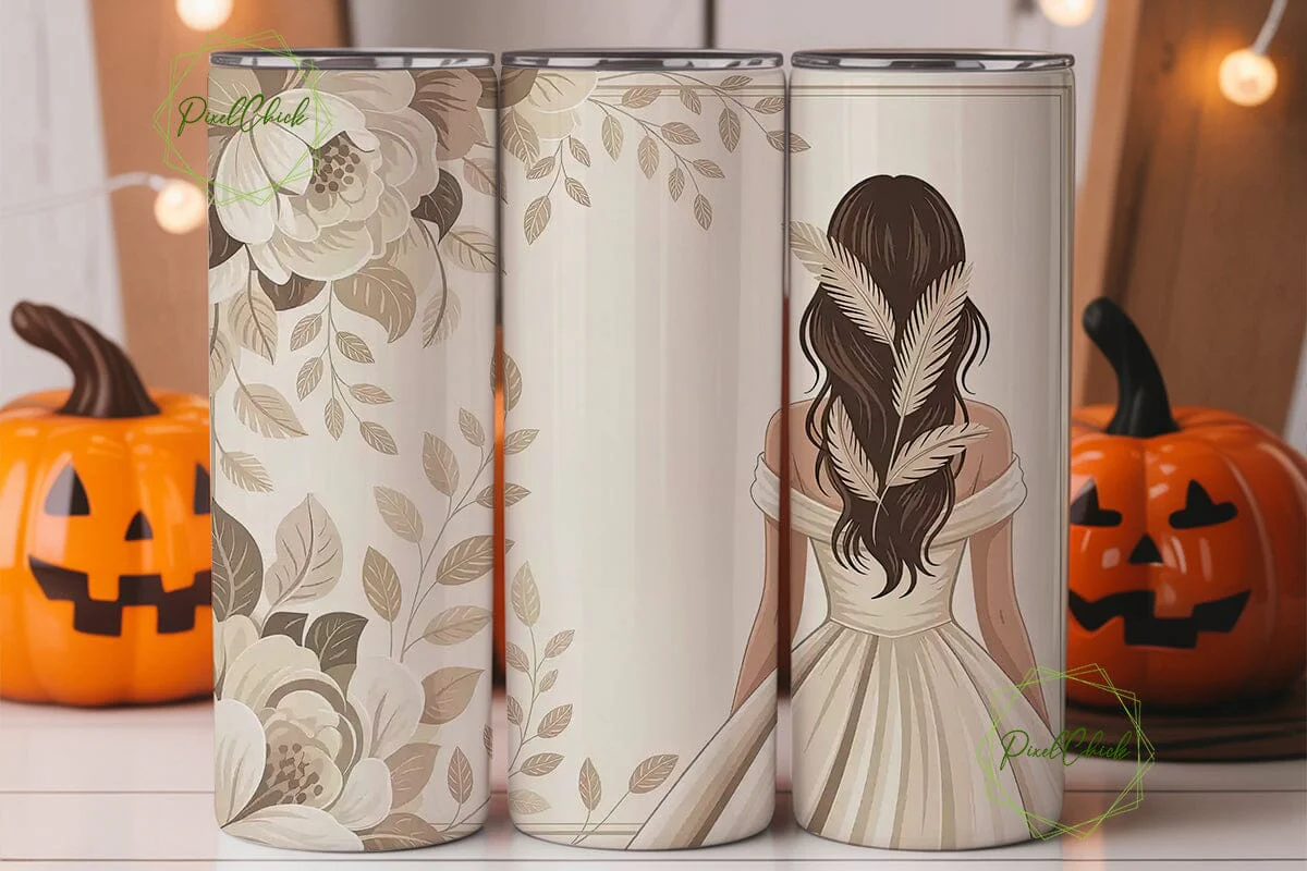Boho Bride 20oz Tumbler Wrap - Image 2