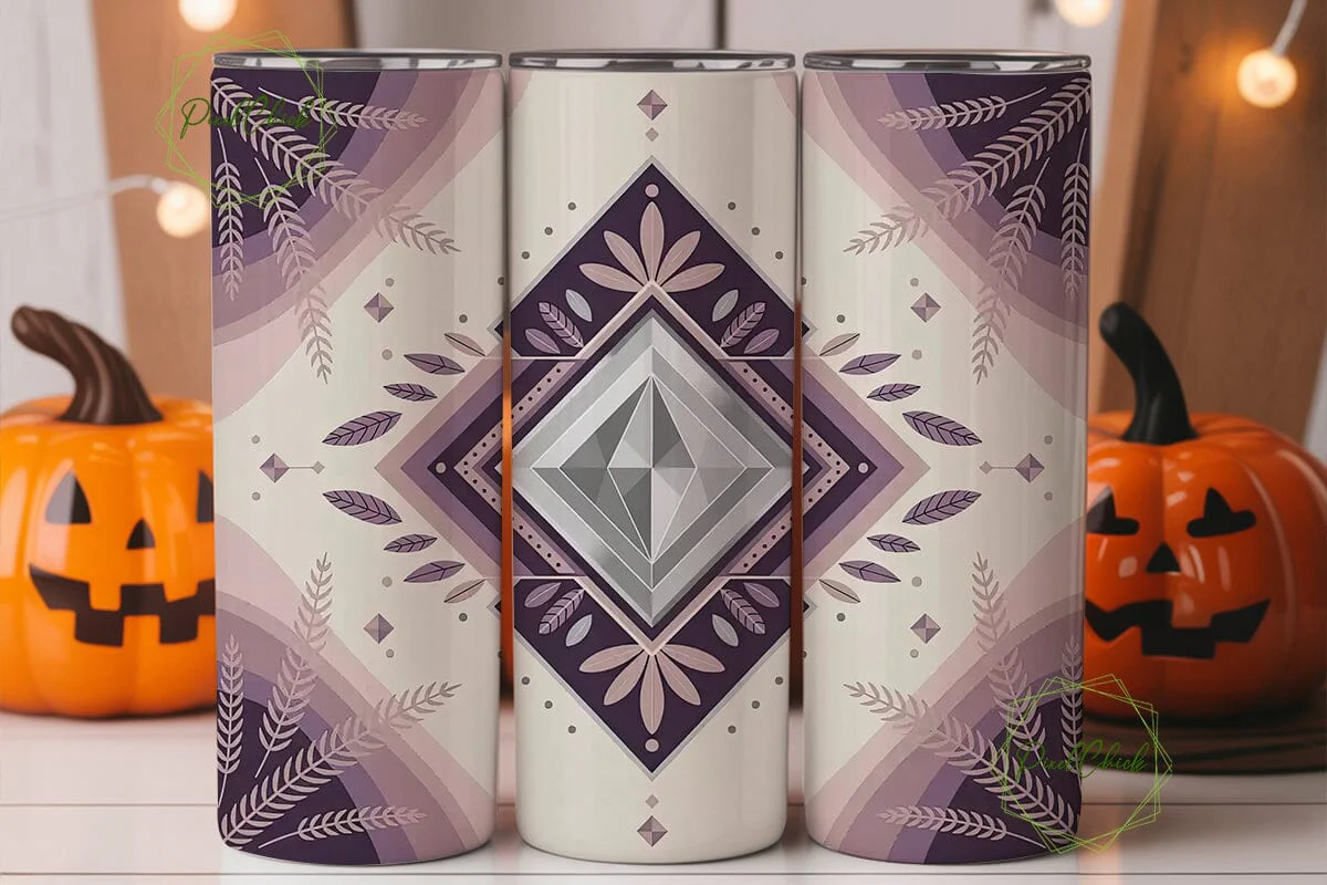 Boho Geometric Tumbler Wrap - Image 2