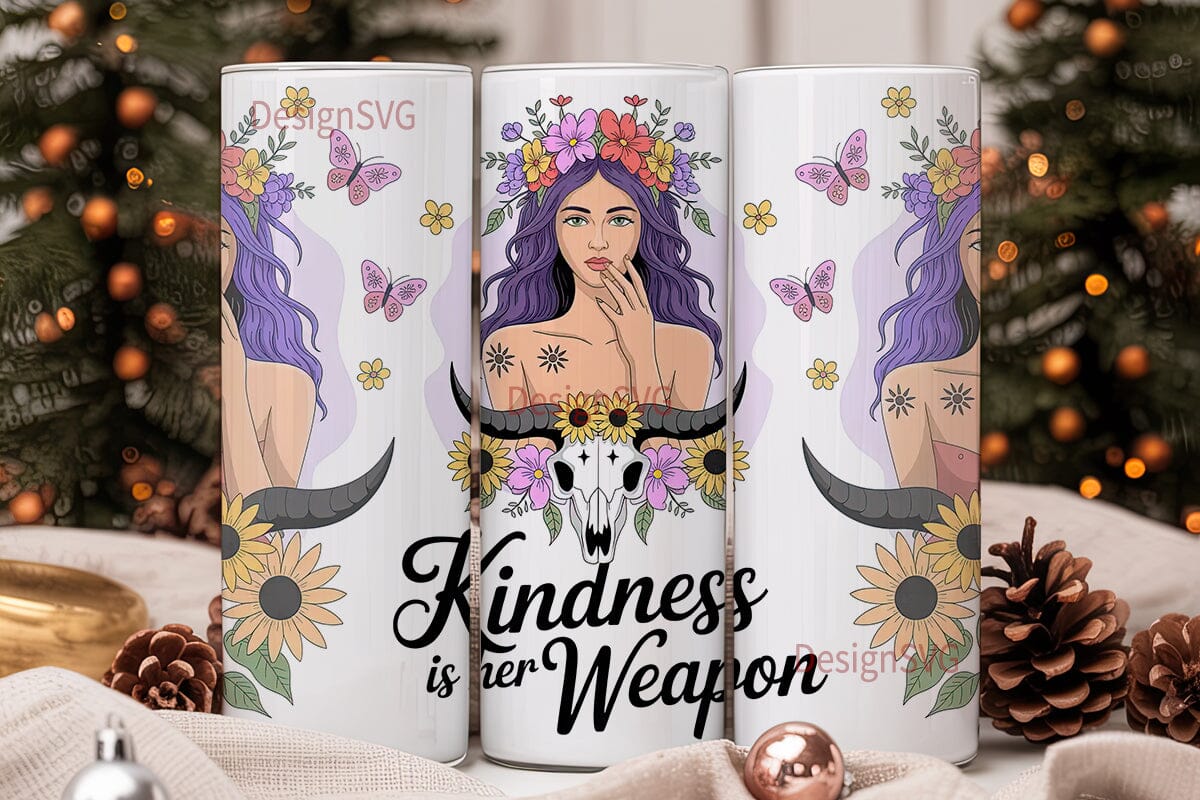 Boho Kindness 20oz Tumbler Wrap - Image 2
