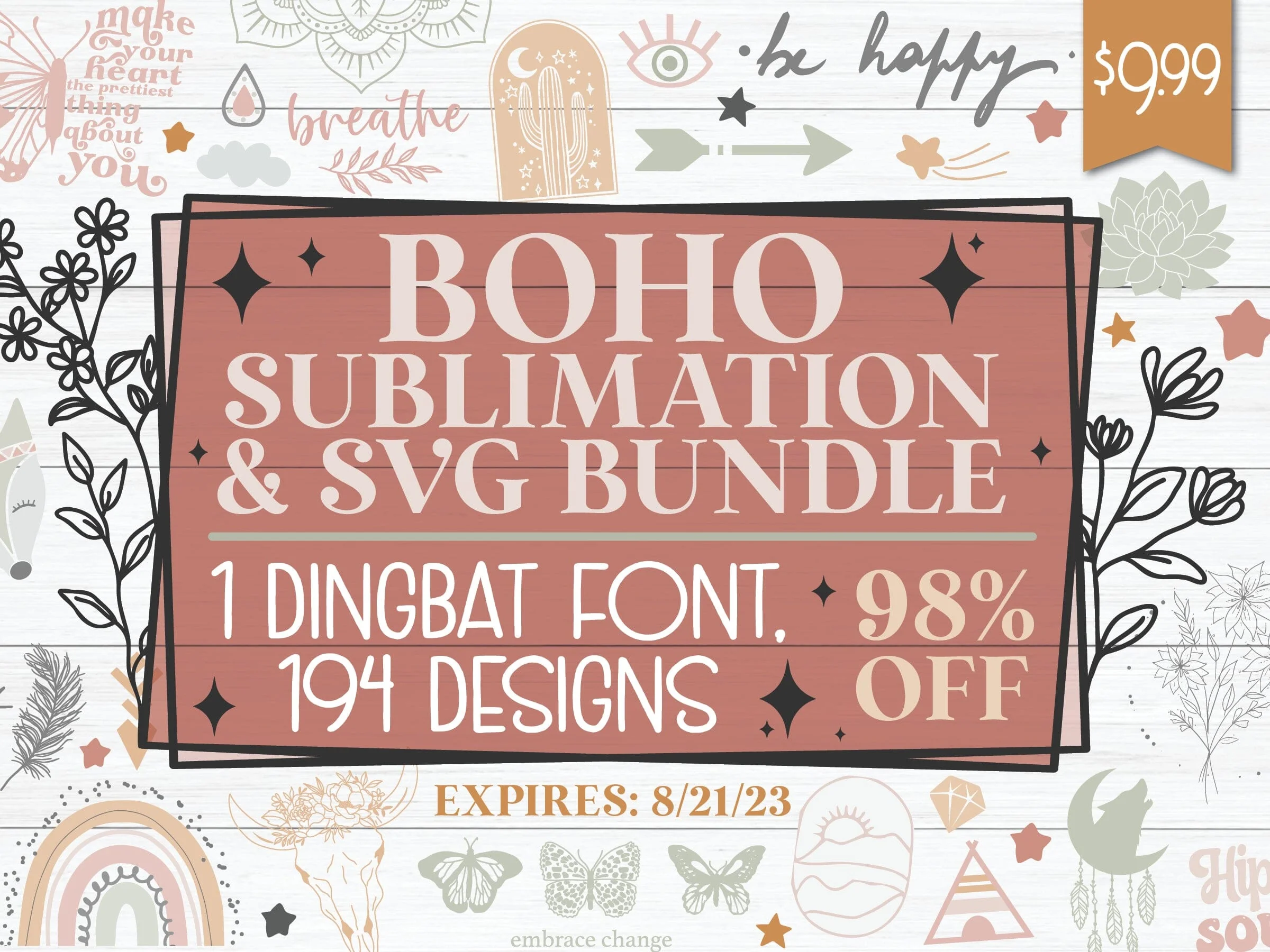 Boho Sublimation & SVG Bundle
