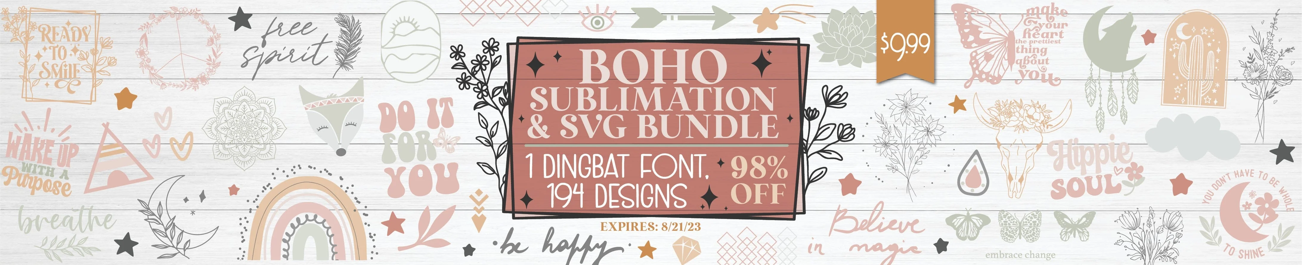 Boho Sublimation & SVG Bundle - Image 2