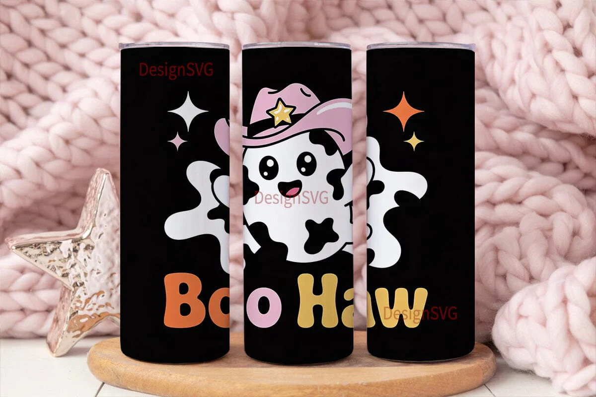 Boo Haw Ghost 20oz Tumbler Wrap