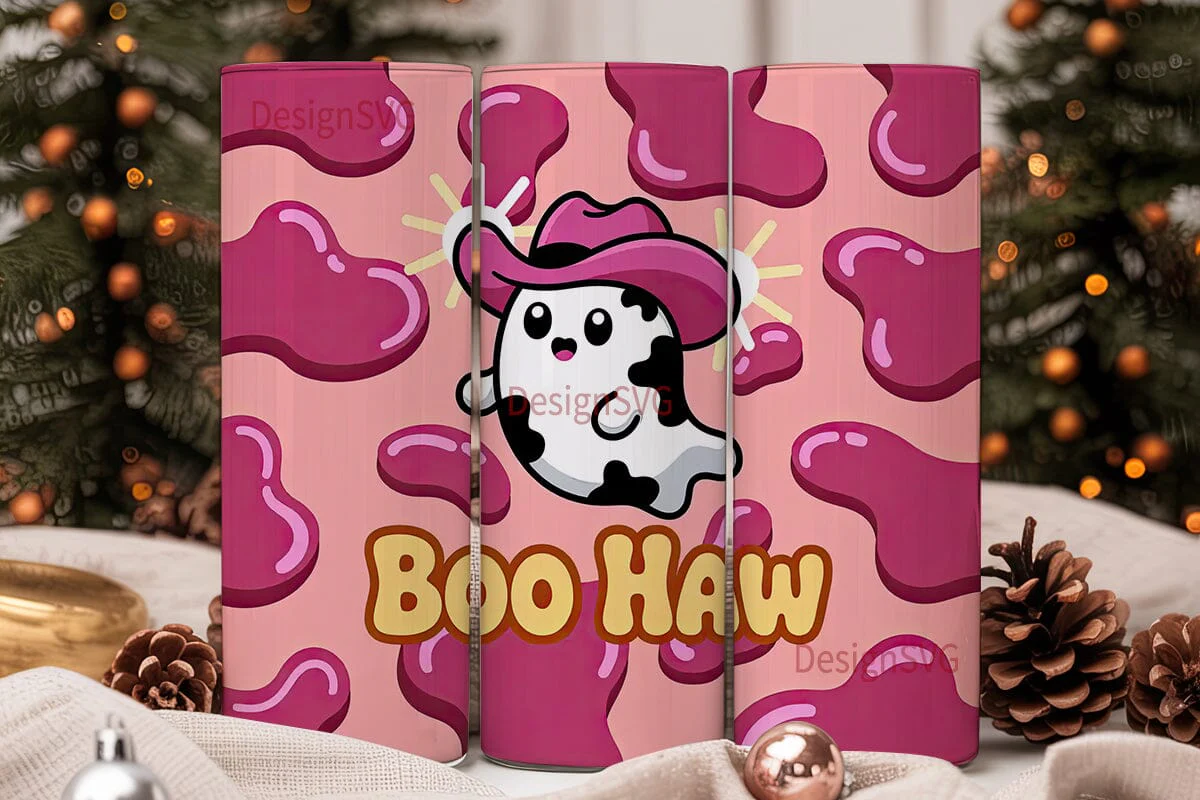 Boo Haw Ghost Tumbler Wrap - Image 2