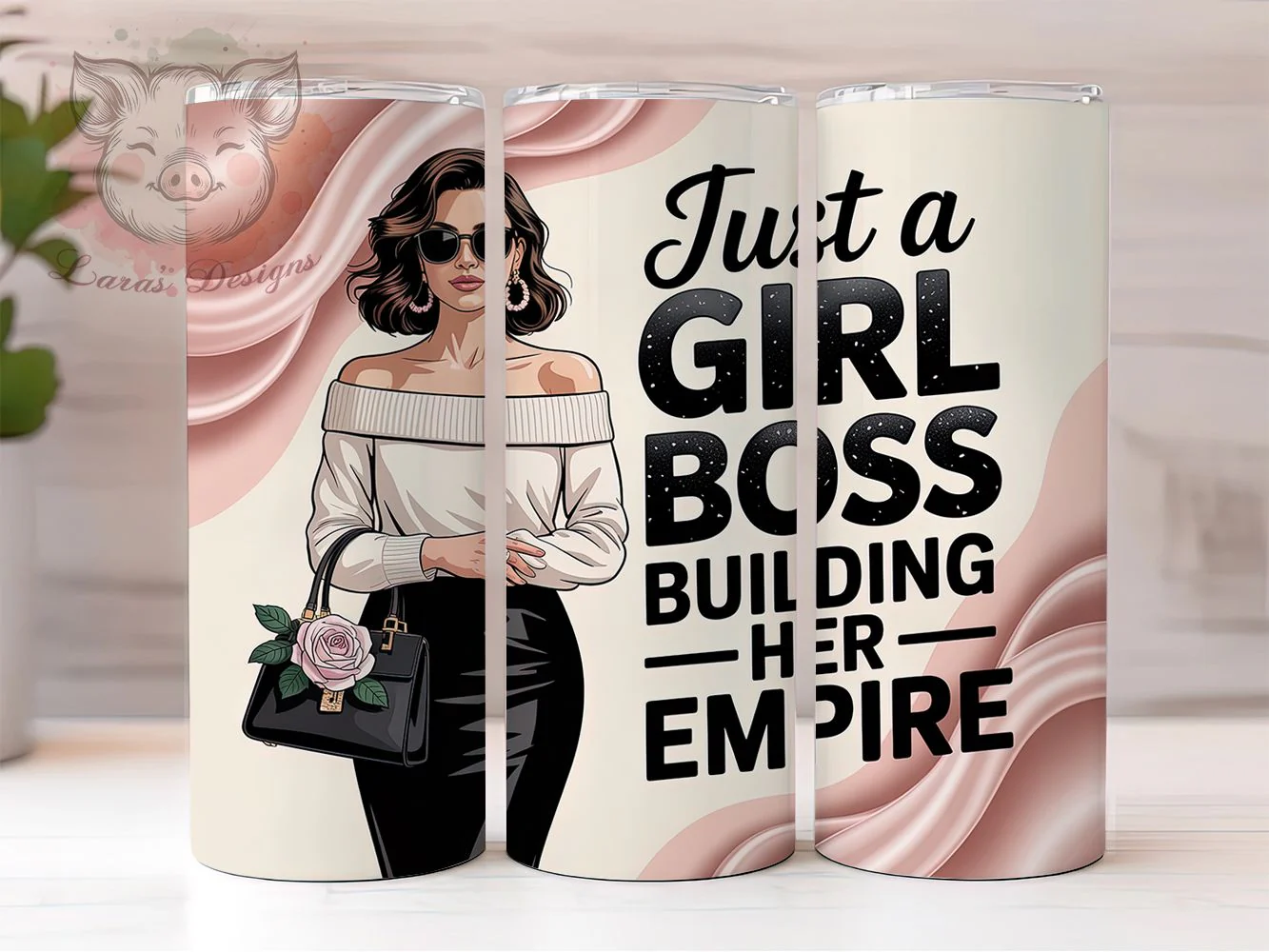 Boss Lady Fashion Empowerment Tumbler Wrap, Girl Boss, Fashion Theme, Empire Builder, Empowerment Style, Glam Wrap, Sublimation Design