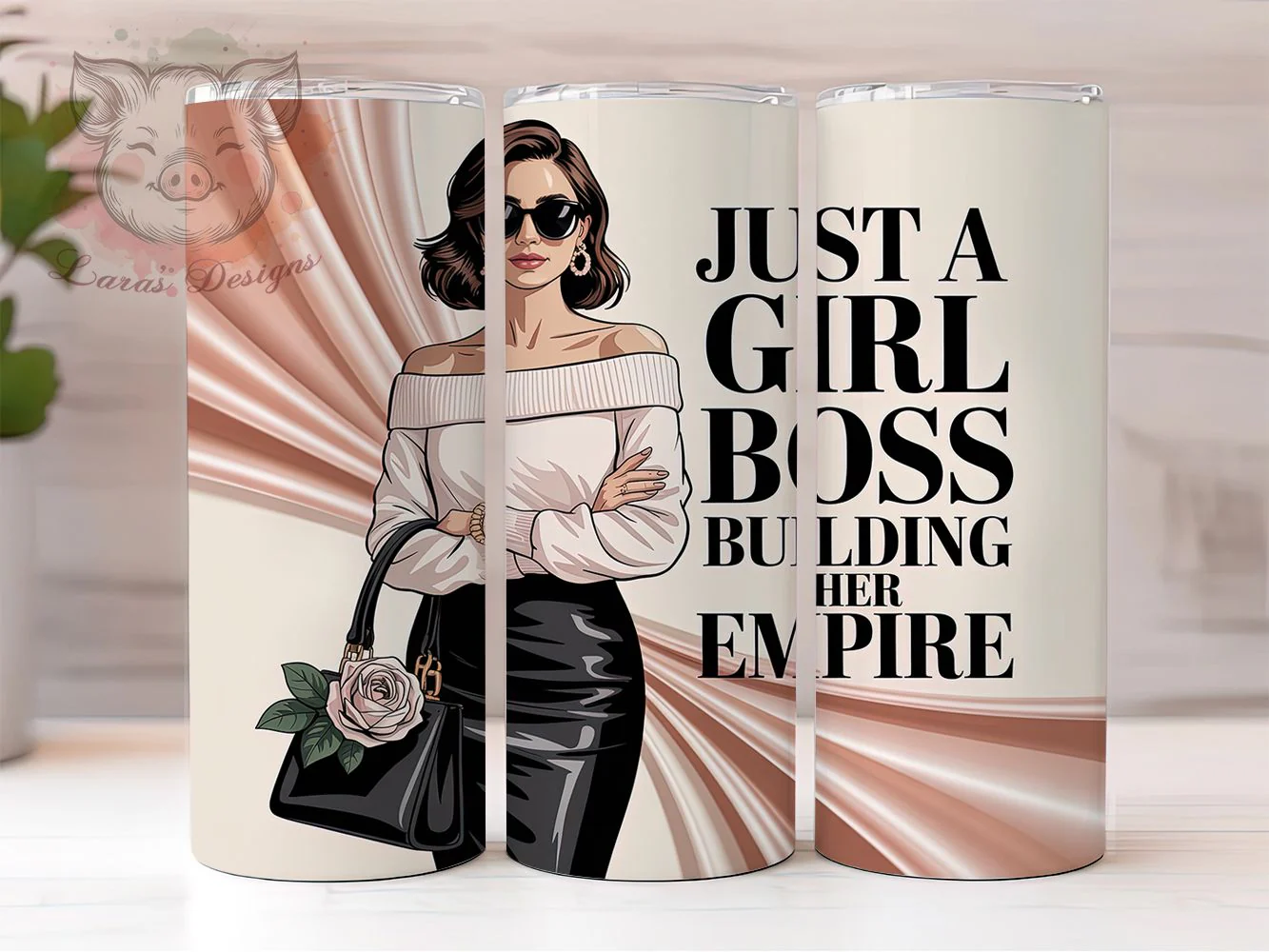 Boss Lady Fashion Empowerment Tumbler Wrap, Girl Boss, Fashion Theme, Empire Builder, Empowerment Style, Glam Wrap, Sublimation Design