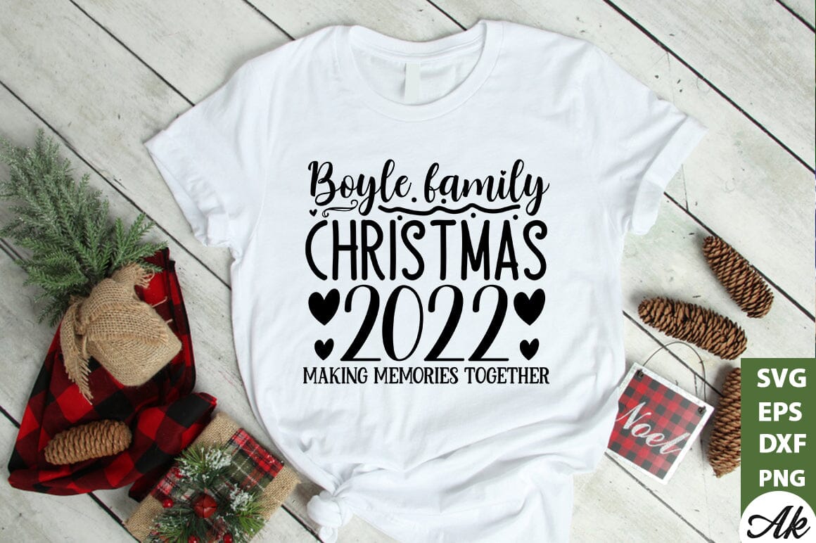 Boyle family christmas 2022 making memories together SVG - Image 2