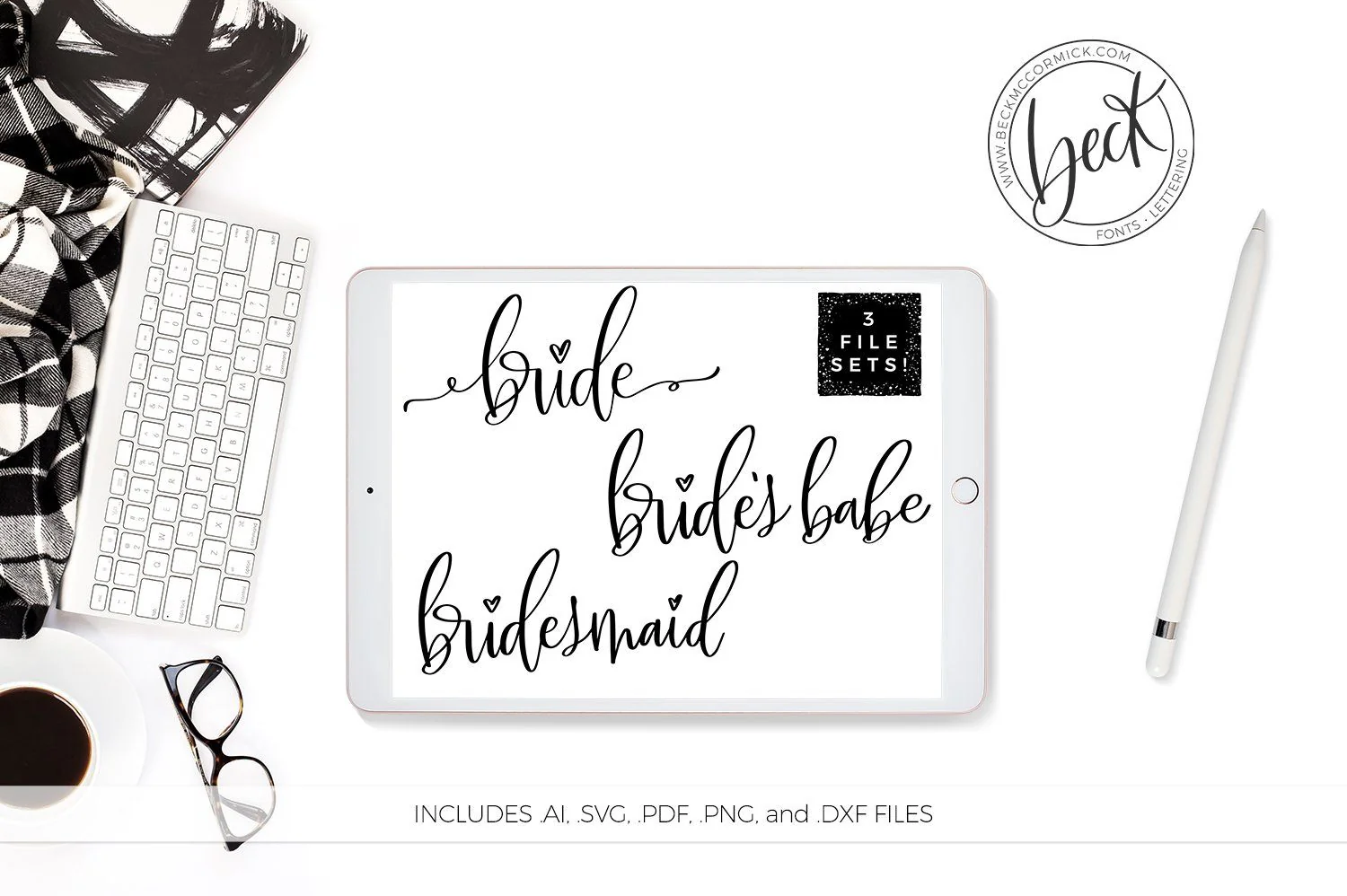 Bride | Bridesmaid | Bride's Babe SVG Set