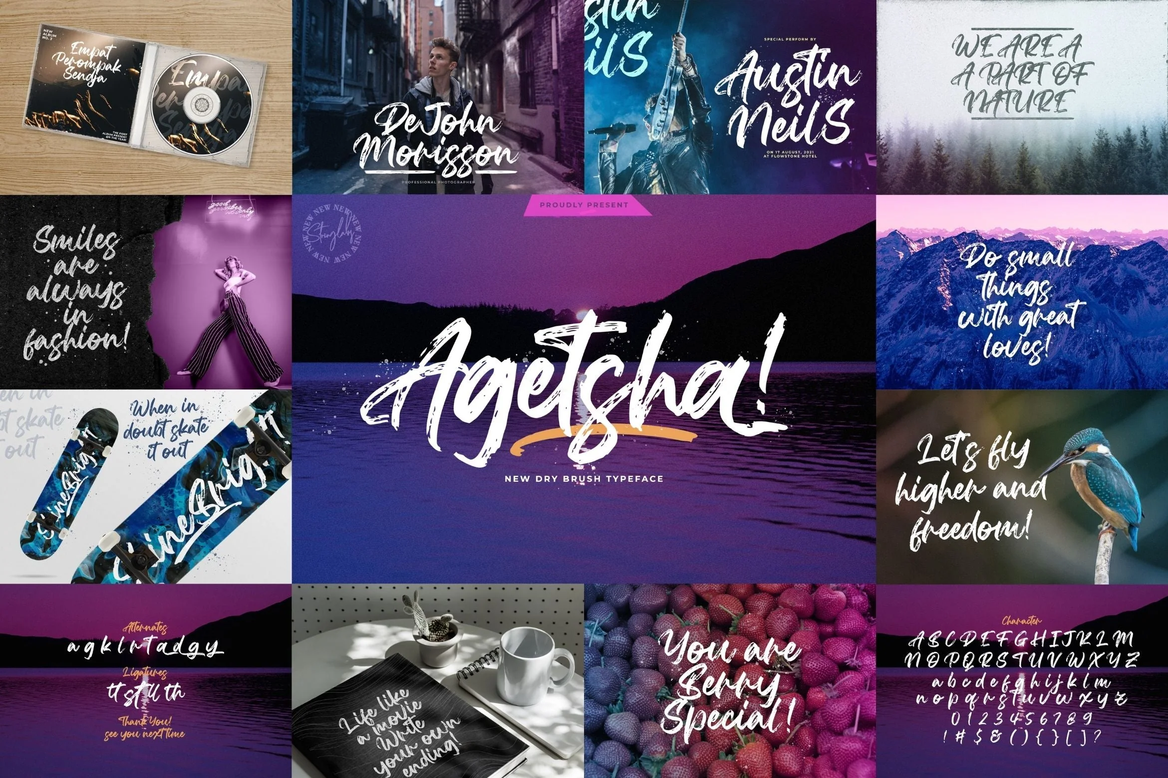 Brush Textured Font Bundle Vol. 2 - Image 3