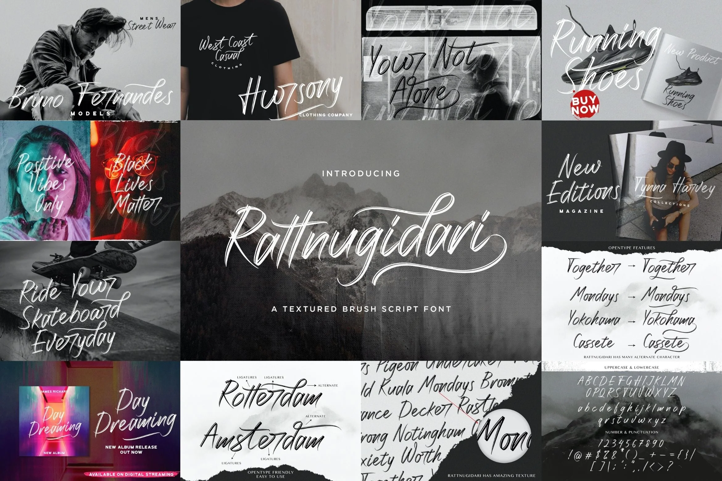 Brush Textured Font Bundle Vol. 3 - Image 2