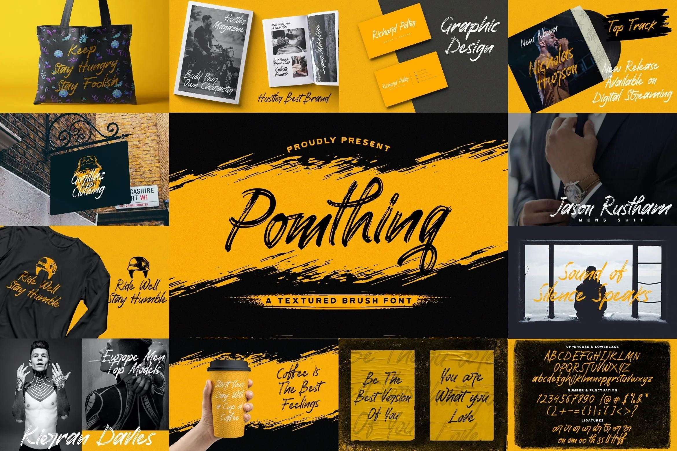 Brush Textured Font Bundle Vol. 3 - Image 4