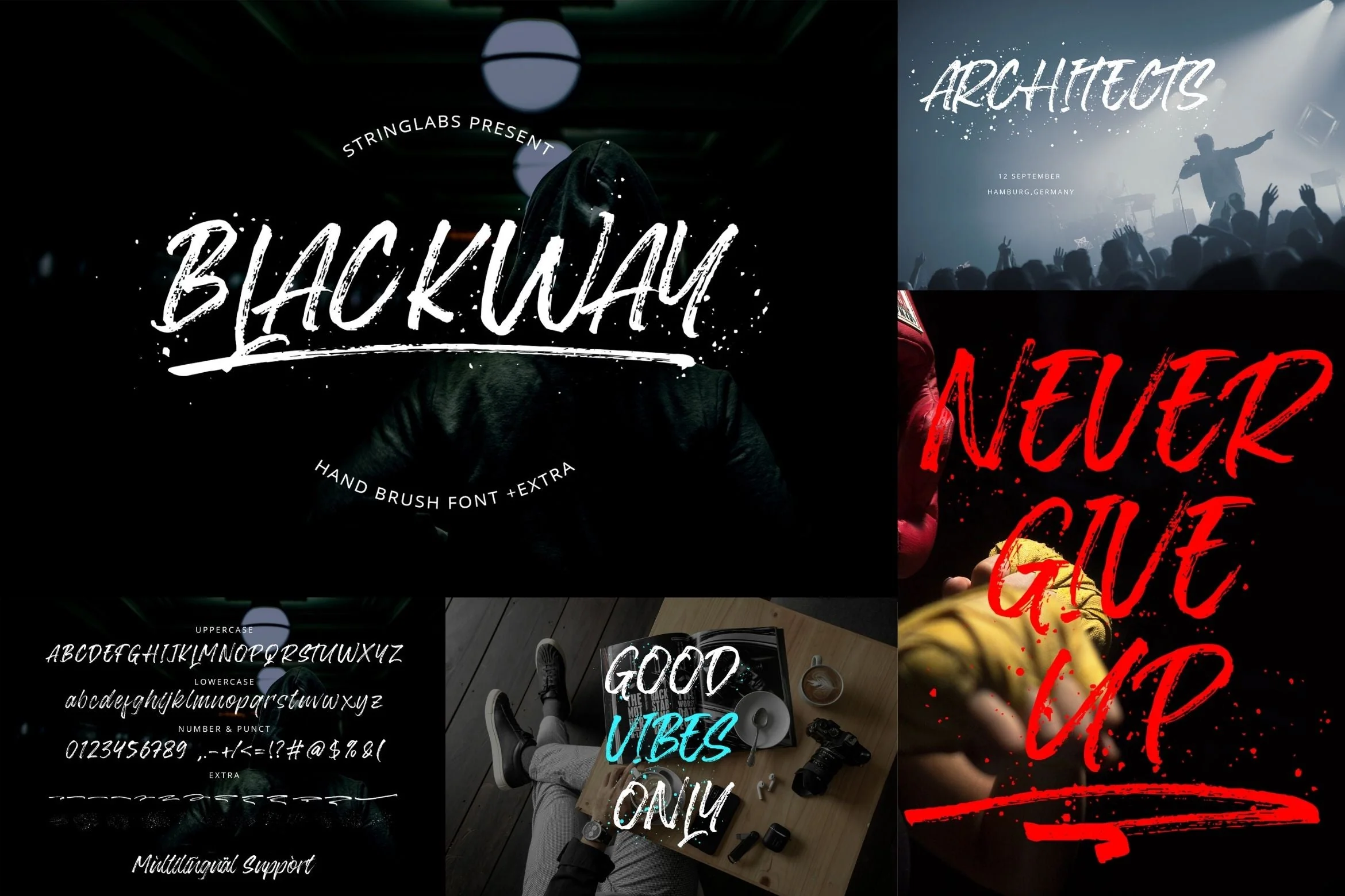 Brush Textured Font Bundle Vol. 4 - Image 4