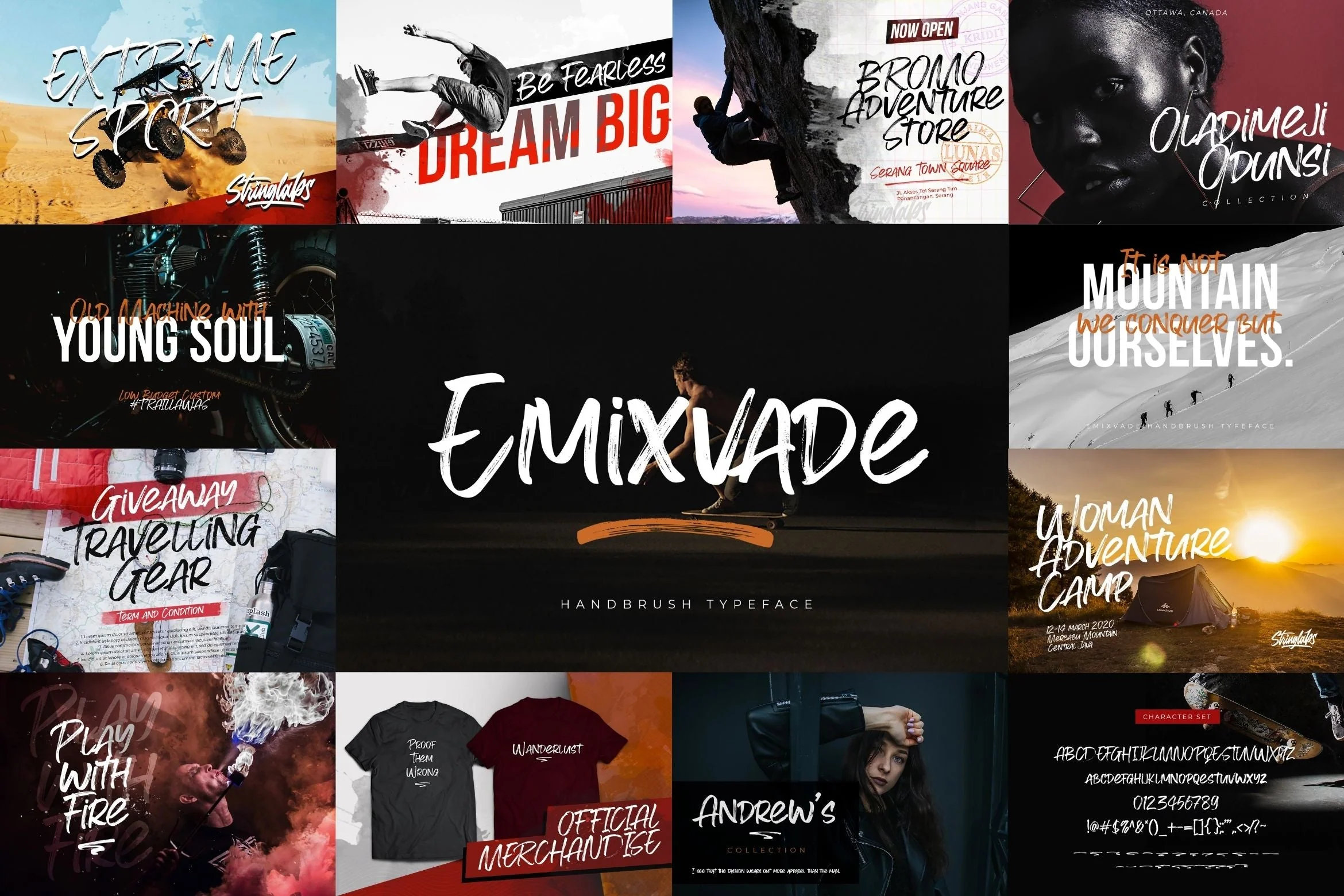 Brush Textured Font Bundle Vol. 4 - Image 5
