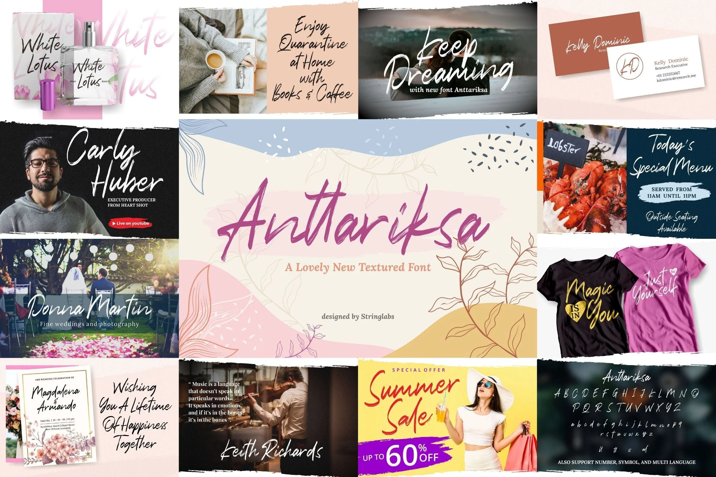 Brush Textured Font Bundle Vol. 4 - Image 7