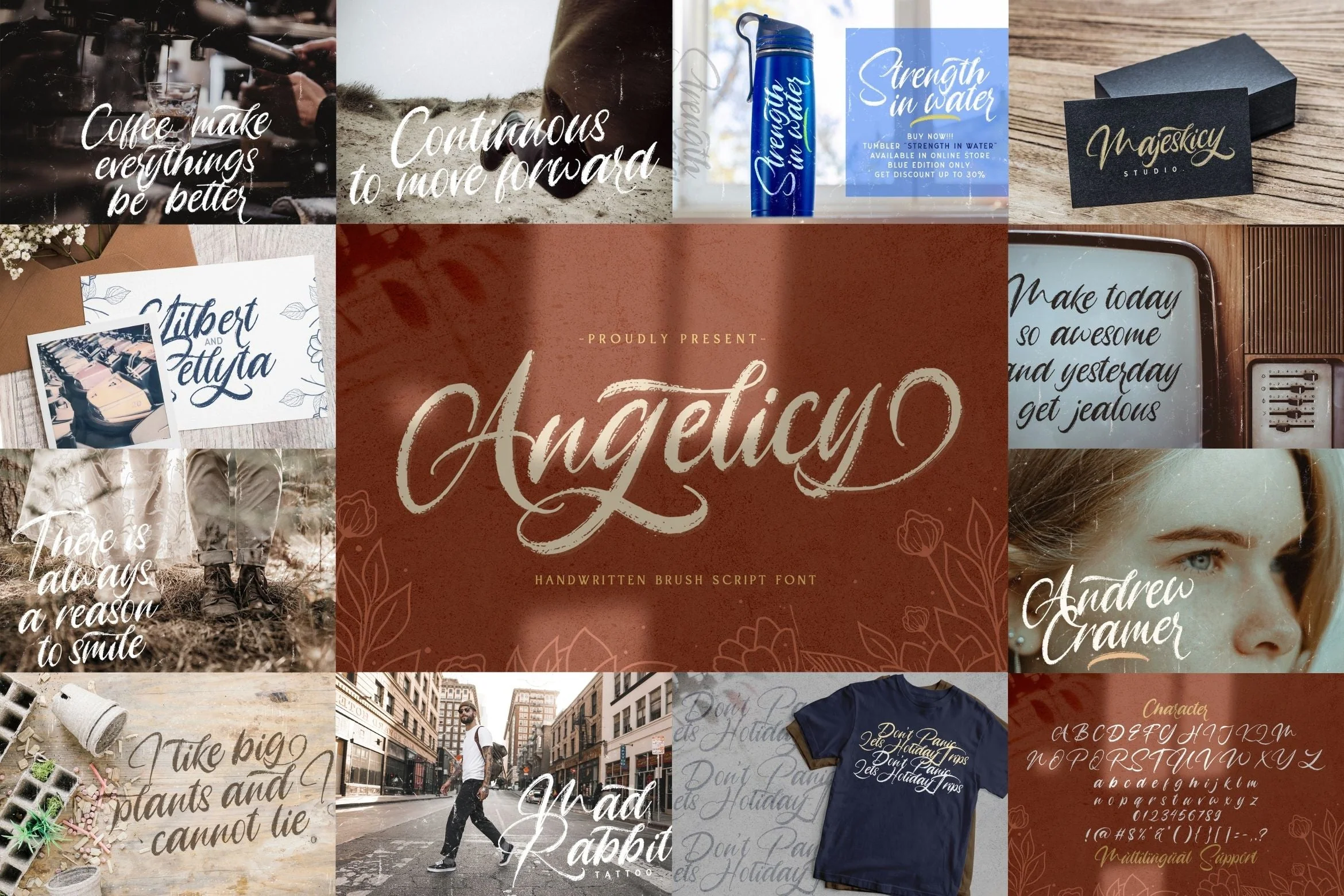 Brush Textured Font Bundle Vol. 4 - Image 9