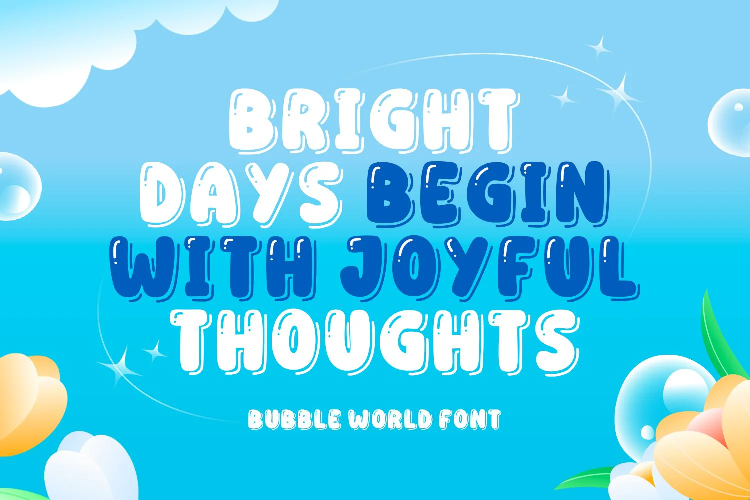 Bubble World - Bubble Font - Image 7