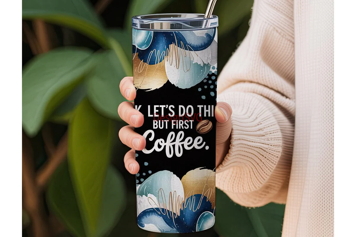 But First, Coffee 20oz Tumbler Wrap - Image 3