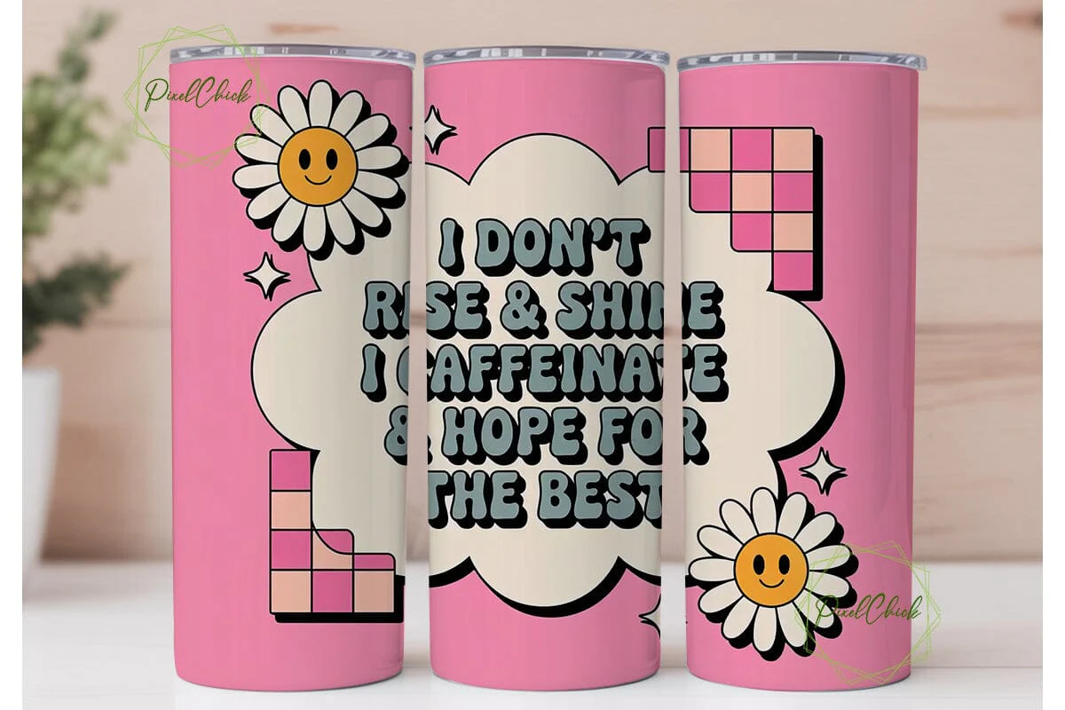 Caffeinate & Hope Tumbler Wrap