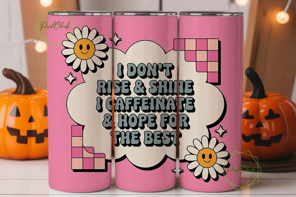 Caffeinate & Hope Tumbler Wrap - Image 2