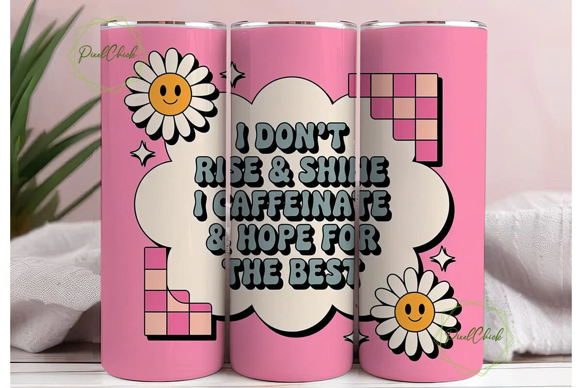 Caffeinate & Hope Tumbler Wrap - Image 3