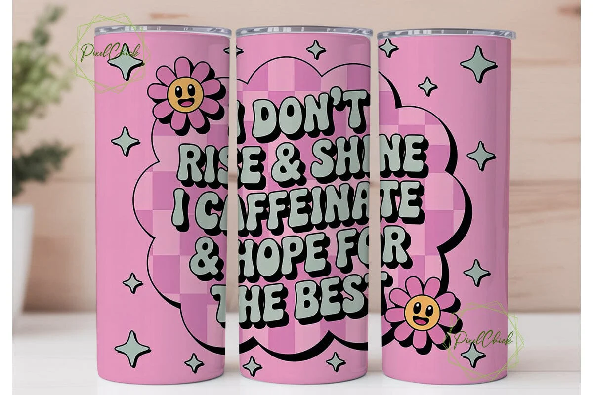 Caffeinate & Hope Tumbler Wrap