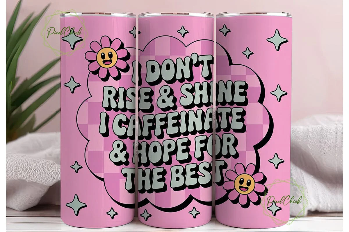 Caffeinate & Hope Tumbler Wrap - Image 3