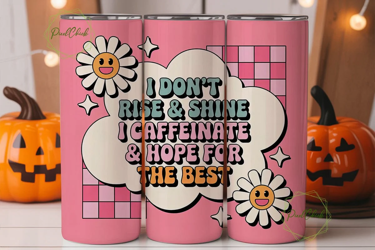 Caffeinate & Hope Tumbler Wrap - Image 2
