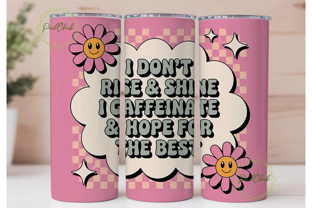 Caffeinate & Hope Tumbler Wrap
