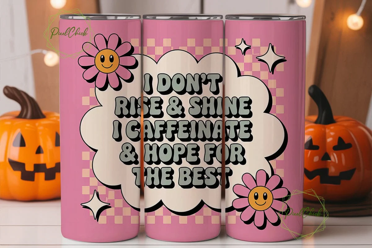 Caffeinate & Hope Tumbler Wrap - Image 2