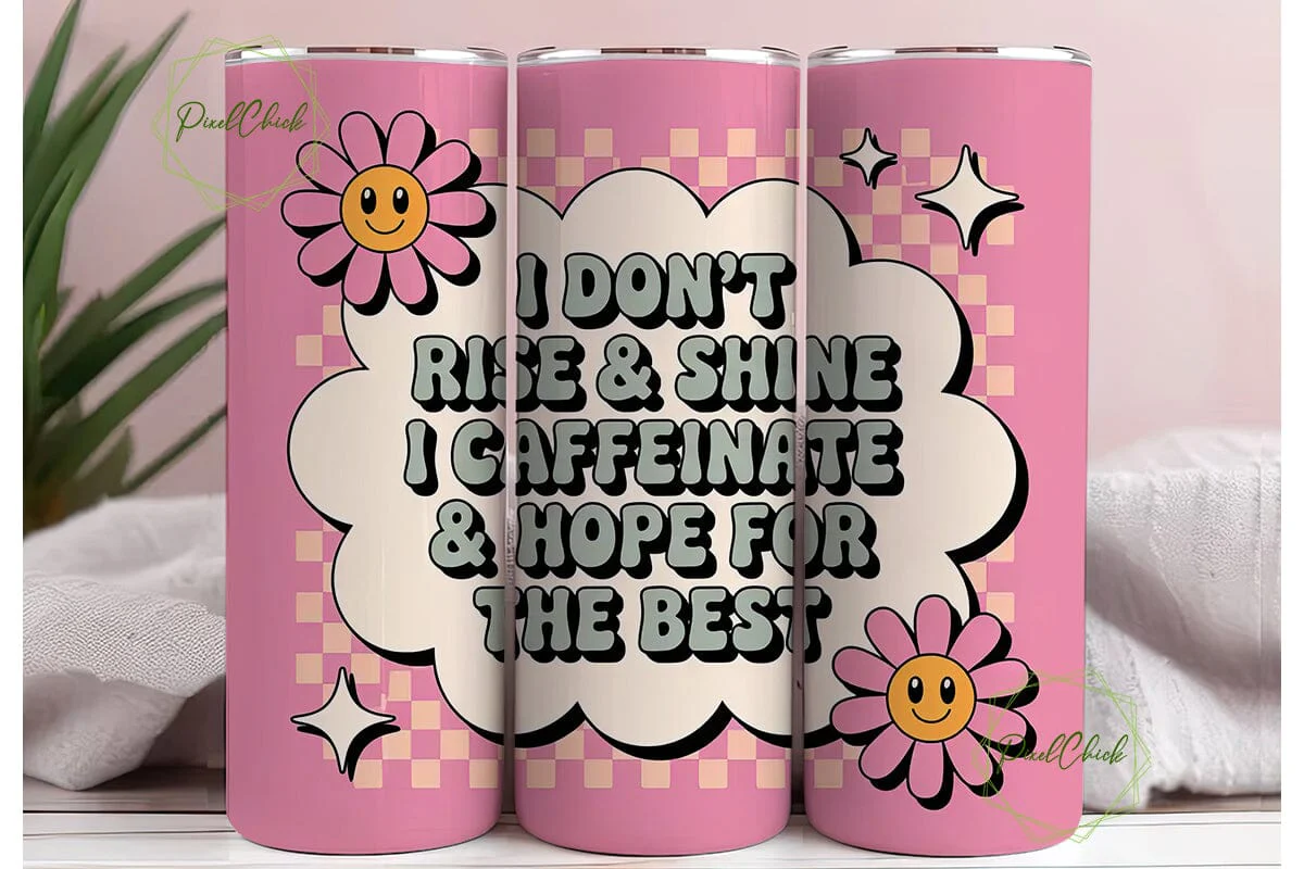 Caffeinate & Hope Tumbler Wrap - Image 3