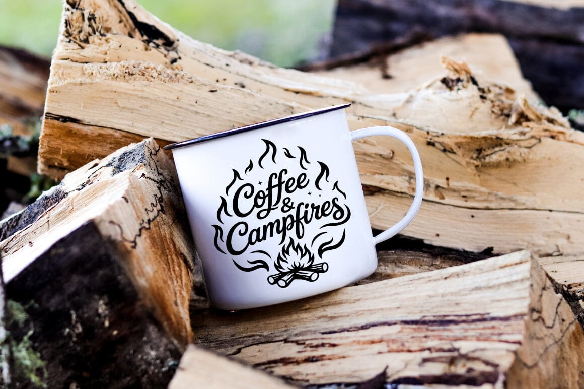 Coffee & Campfires SVG | Camping Quote SVG - Image 3
