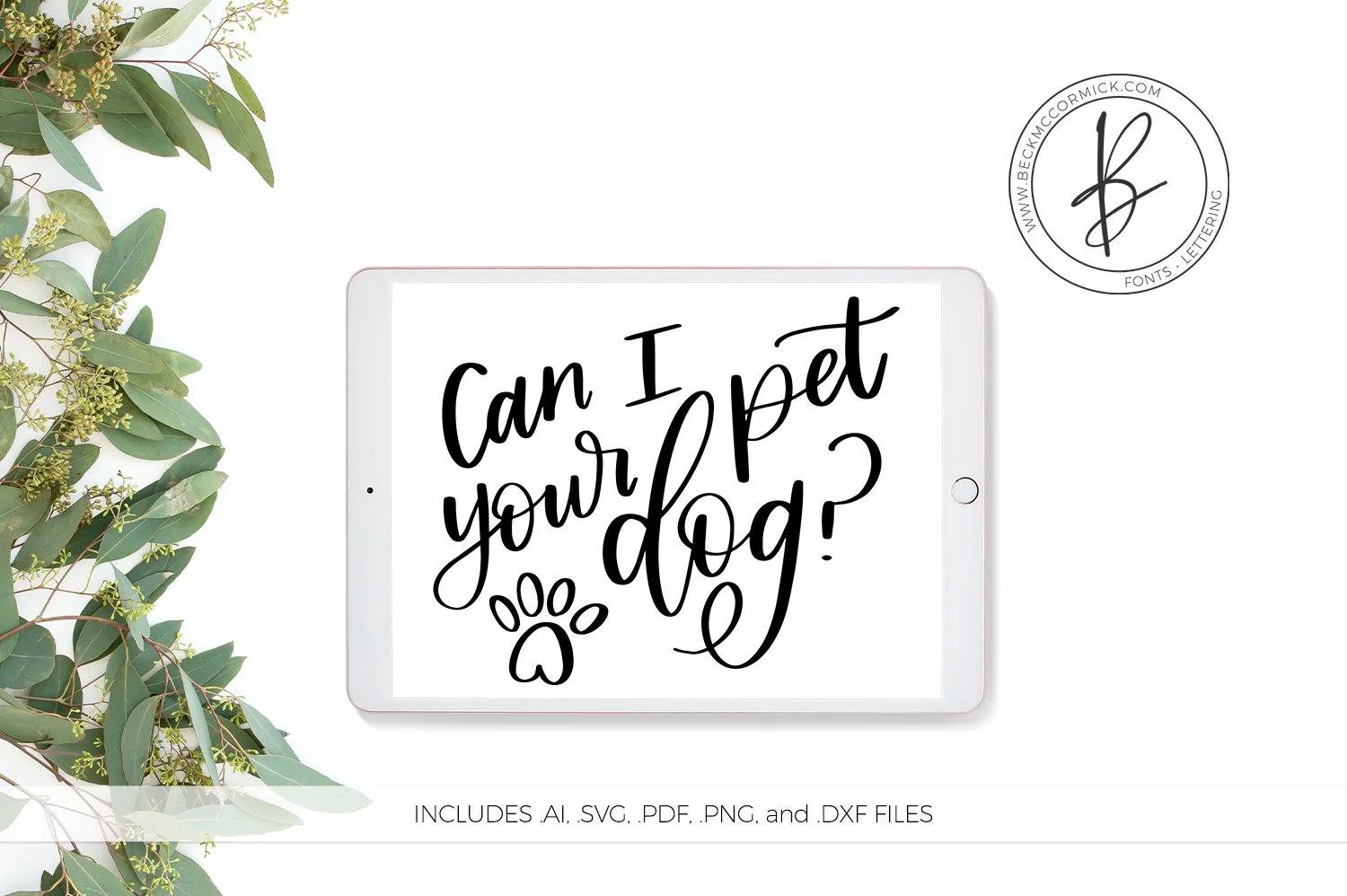 Can I Pet Your Dog SVG
