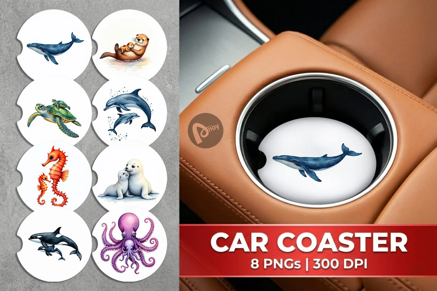 Car Coaster Ocean Wonders