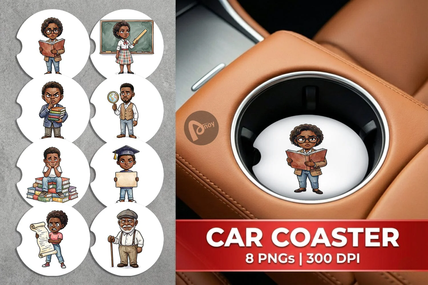 Car Coaster Sarcastic Black History