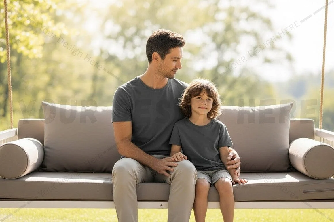 Casual gray t-shirt for men and boys