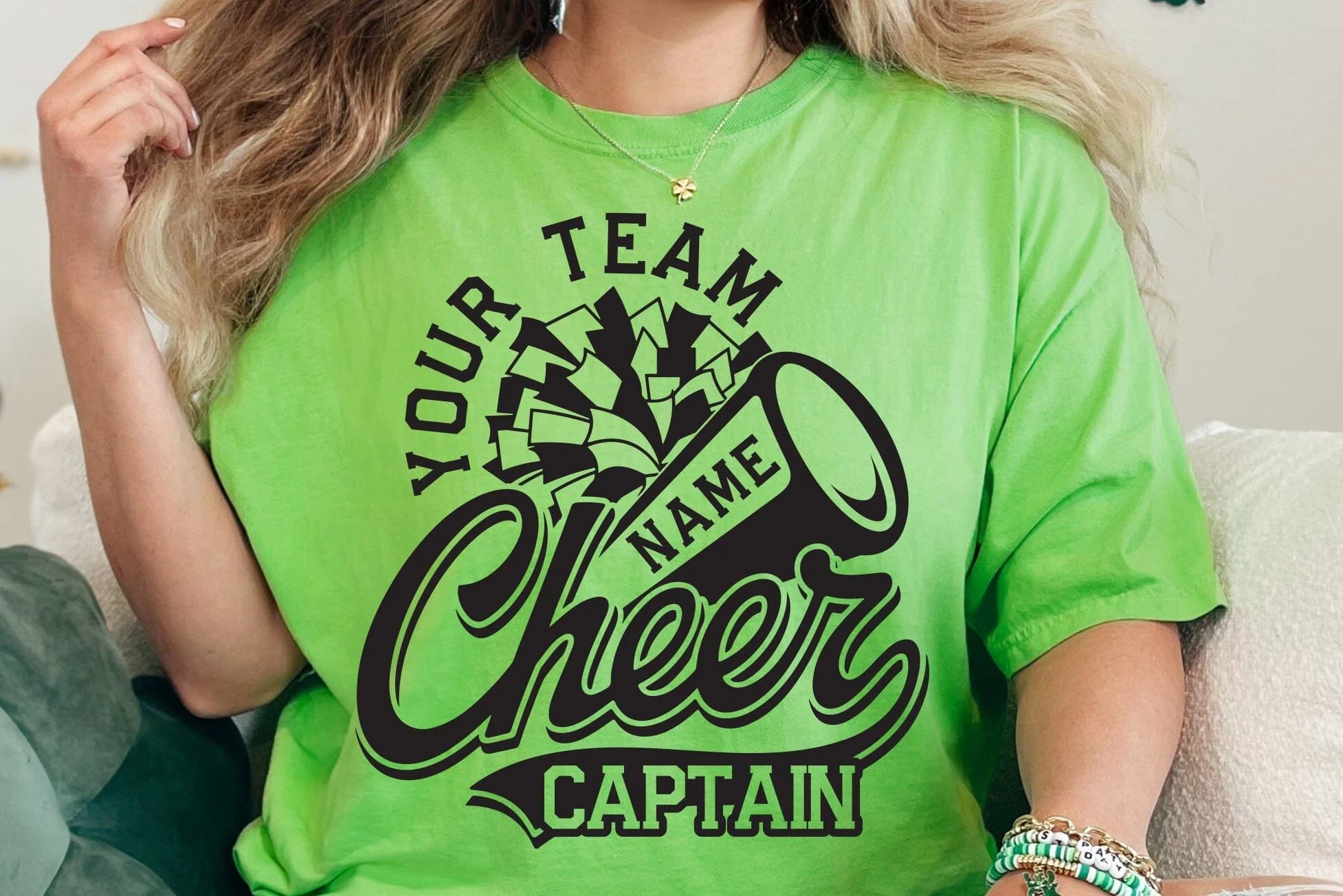 Cheer svg, Cheerleader Svg, Team Template, Cheer Mom Svg, Custom Cheer shirt svg, Megaphone, Pom Pom, Cricut, Silhouette - Image 3