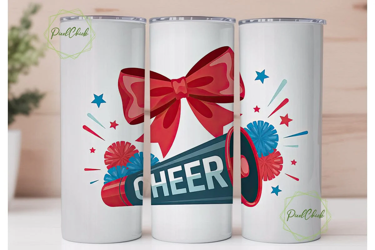 Cheerleader Megaphone 20oz Tumbler Wrap