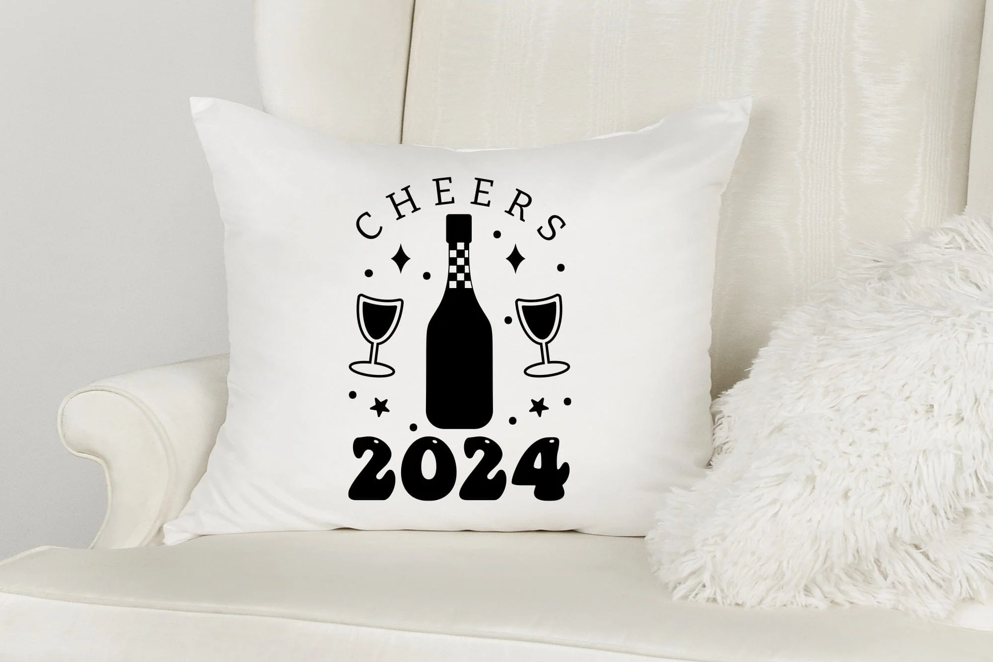 Cheers 2024, New Year SVG Design - Image 2