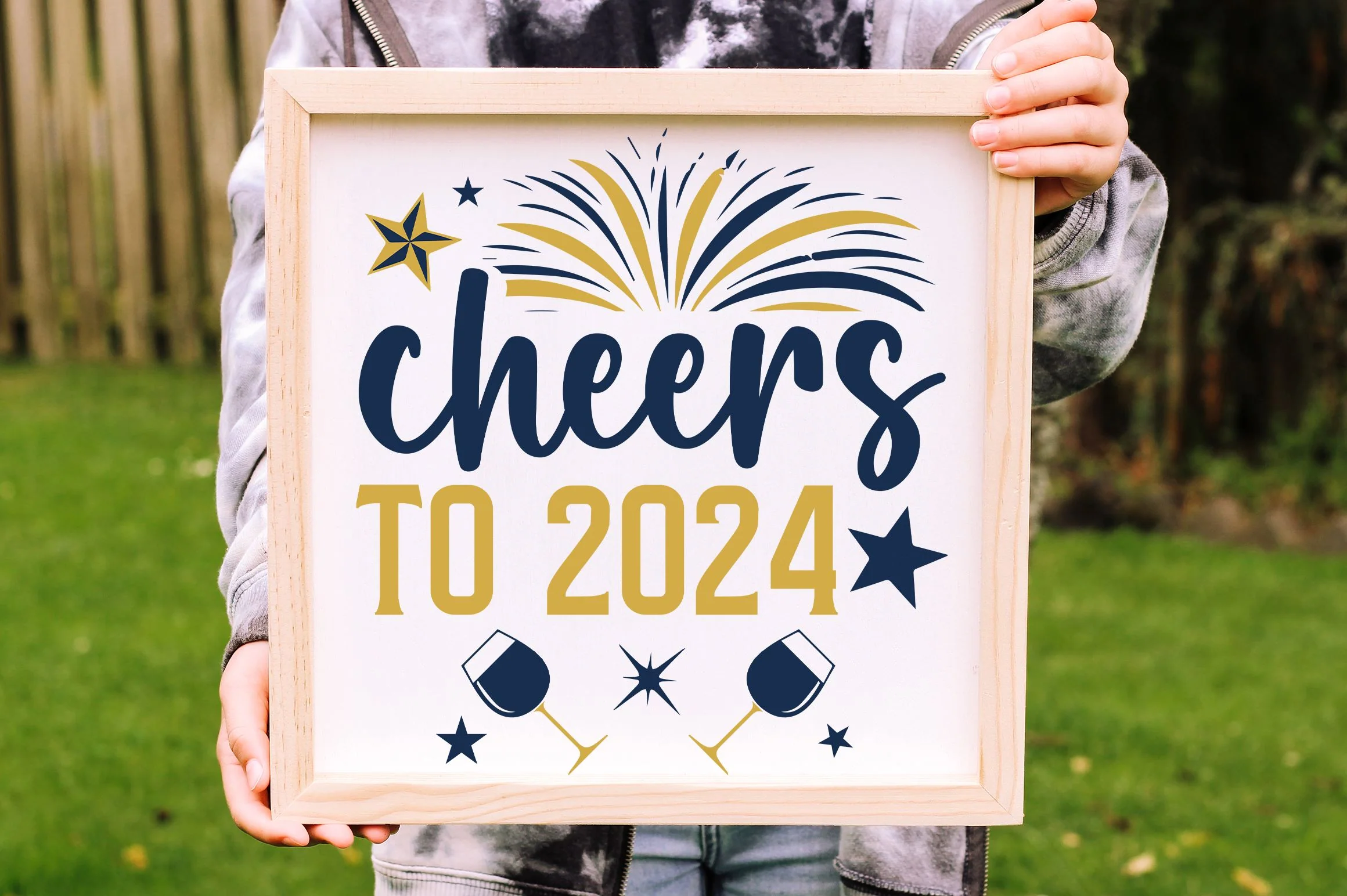 Cheers to 2024 svg design - Image 3