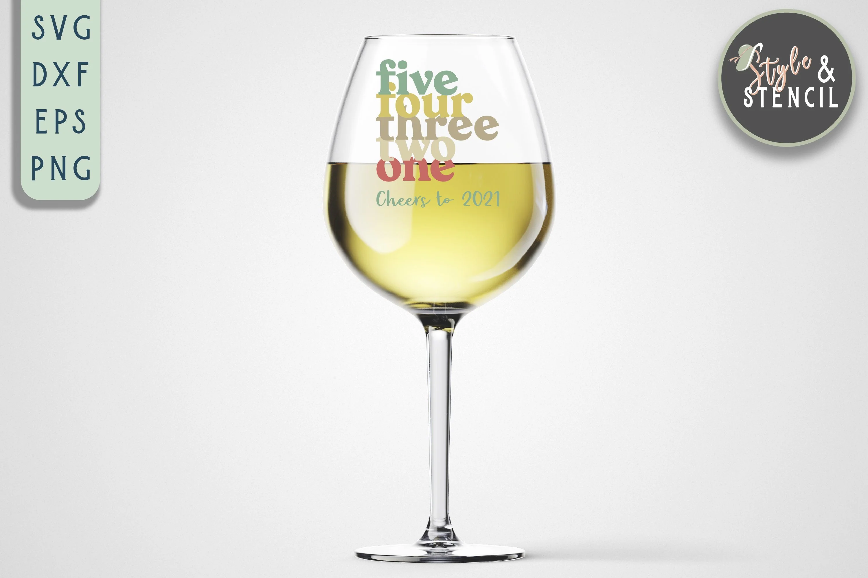 Cheers to a New Year 2021 SVG - Image 3