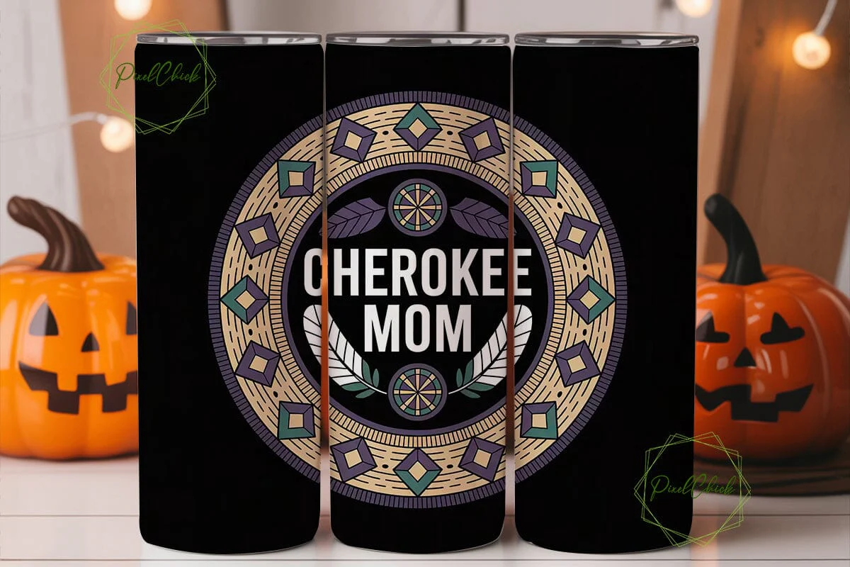 Cherokee Mom 20oz Tumbler Wrap - Image 2