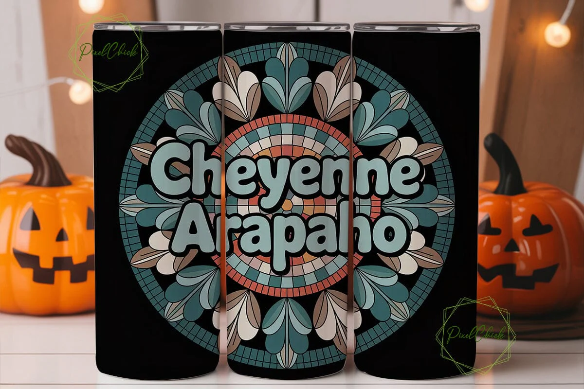Cheyenne Arapaho 20oz Tumbler Wrap - Image 2