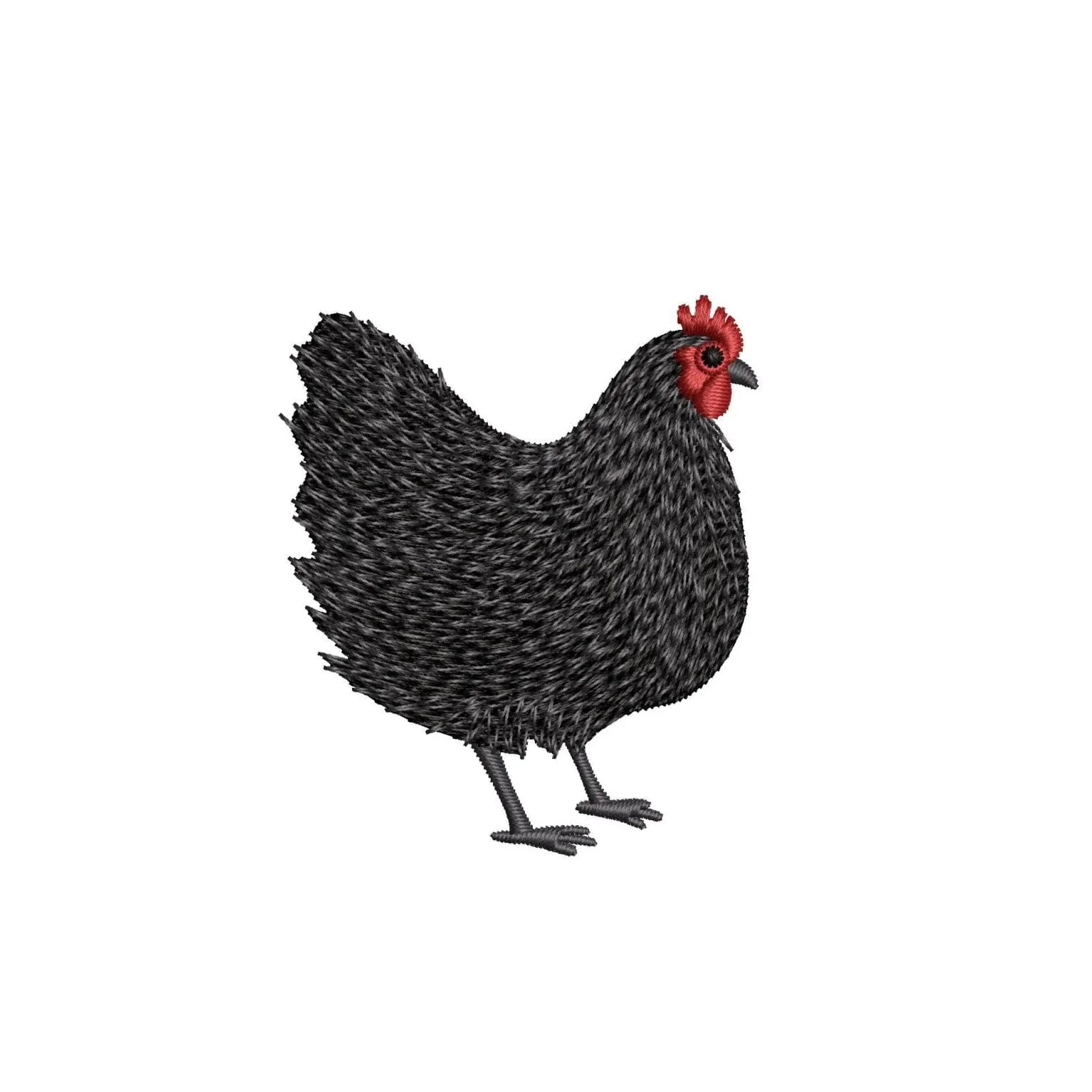 Chicken Machine Embroidery Design, Farm Animal Embroidery File, 5 sizes, Instant Download