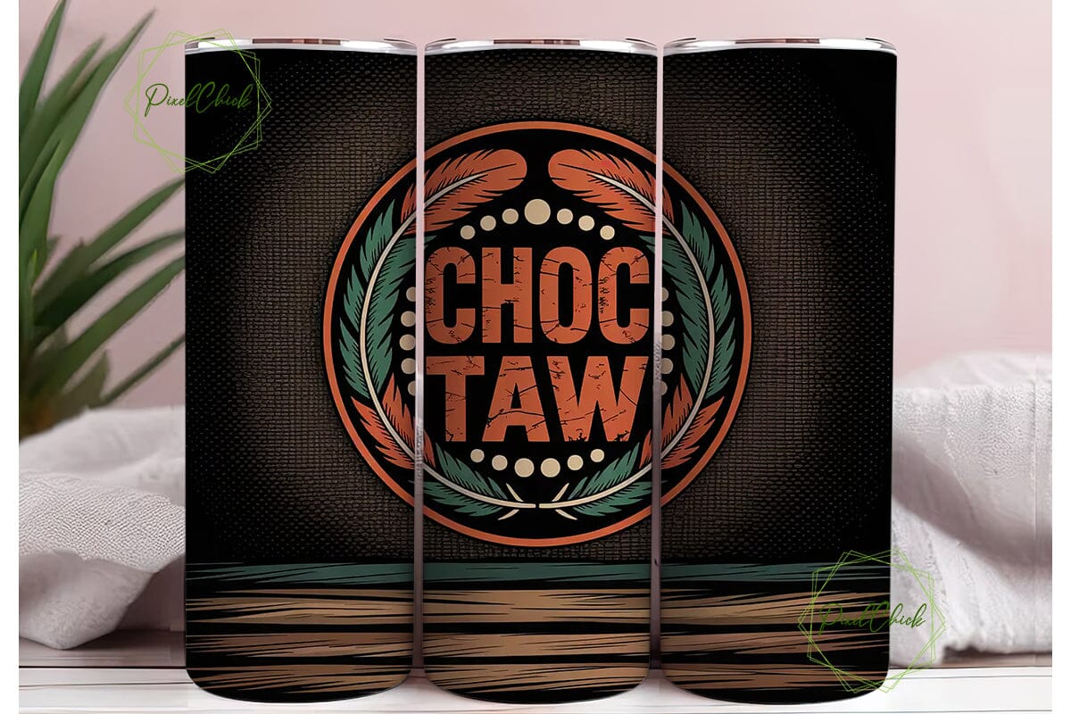 Choctaw Tribal Design 20oz Tumbler - Image 3